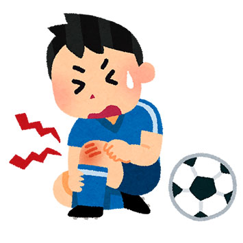 怪我をした子供